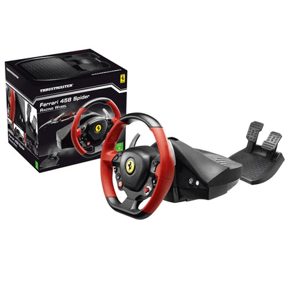Ferrari 458 Spider Racing Wheel for Xbox One, Black, Red, Multicolor 1 Count